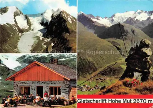 AK / Ansichtskarte Gletscher Glacier Glaciar Ghiacciaio-- Hohe Mut 