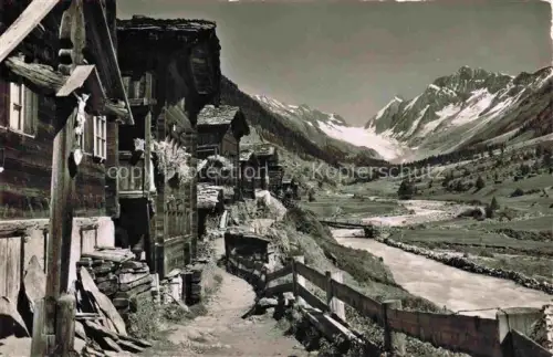 AK / Ansichtskarte Blatten  Loetschental Raron VS mit Loetschenluecke