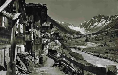 AK / Ansichtskarte Blatten  Loetschental Raron VS mit Loetschenluecke