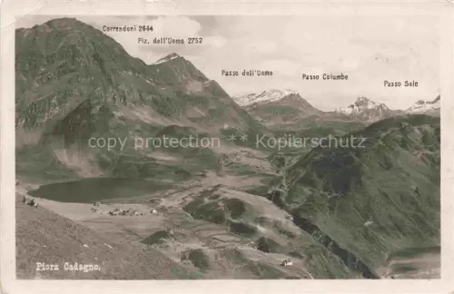 AK / Ansichtskarte Piora Cadagno Quinto TI Panorama