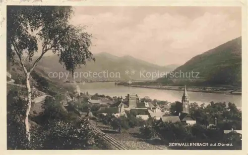 AK / Ansichtskarte Schwallenbach Willendorf Wachau Niederoesterreich AT Panorama Donaupartie