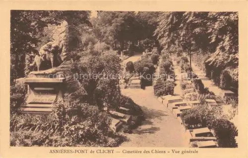 AK / Ansichtskarte ASNIERES-PONT-de Clichy-SUR SEINE 92 Hauts-de-Seine Cimetiere des Chiens Vue generale