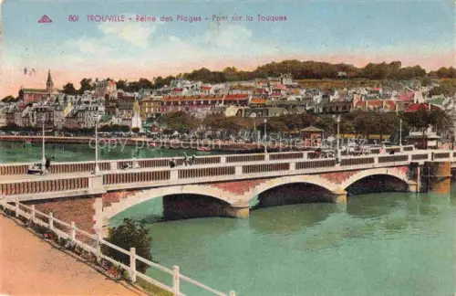 AK / Ansichtskarte TROUVILLE -SUR-MER 14 Calvados Reine des Plages Pont sur la Touques