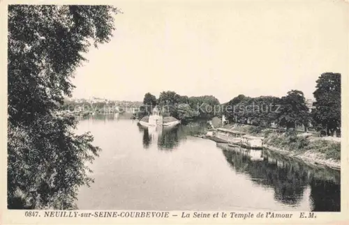 AK / Ansichtskarte NEUILLY  -SUR-SEINE 92 Hauts-de-Seine La Seine et le Temple de l'Amour