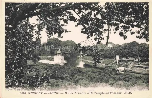 AK / Ansichtskarte NEUILLY  -SUR-SEINE 92 Hauts-de-Seine Bords de Seine et le Temple de l'Amour