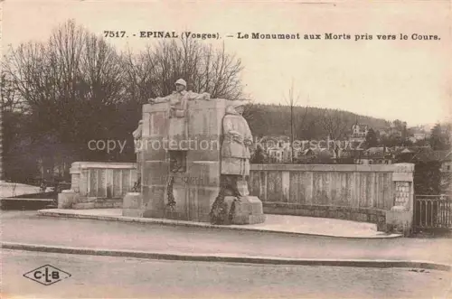 AK / Ansichtskarte Epinal 88 Vosges Le Monument aux Morts pris vers le Cours