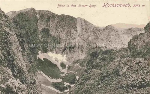 AK / Ansichtskarte Hochschwab 2278m Tragoess Steiermark AT Blick in den Oberen Ring