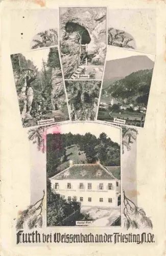 AK / Ansichtskarte Furth Triesting Tuerkenloch Steinwandklamm Gasthof Plank Panorama