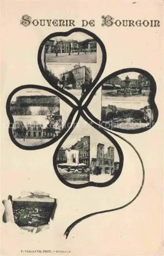 AK / Ansichtskarte Bourgoin-Jallieu La Tour-du-Pin 38 Isere Vues d'ensemble Kleeblatt