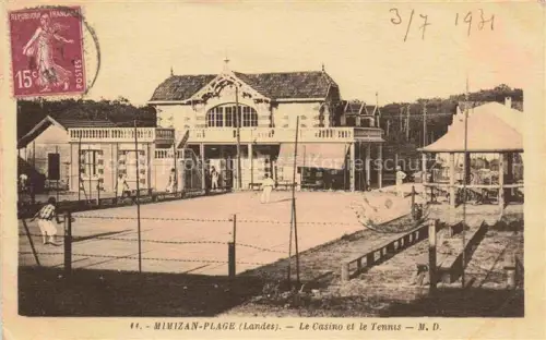 AK / Ansichtskarte Mimizan-Plage Mont-de-Marsan 40 Landes Le Cascino et le Tennis