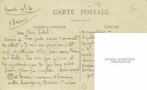 AK / Ansichtskarte Brive TULLE 19 Correze Vue générale de la gare