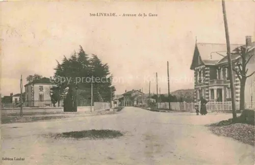 AK / Ansichtskarte Sainte-Livrade-sur-Lot Villeneuve-sur-Lot 47 Lot-et-Garonne Avenue de la Gare