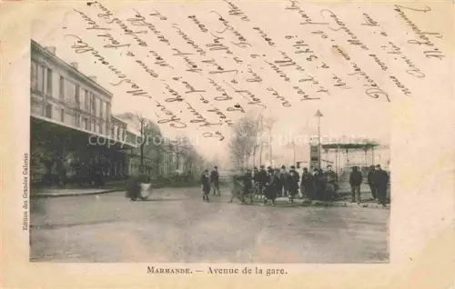 AK / Ansichtskarte MARMANDE 47 Lot-et-Garonne Avenue de la Gare