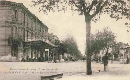 AK / Ansichtskarte MARMANDE 47 Lot-et-Garonne Boulevard Gambetta Hôtel des Messageries