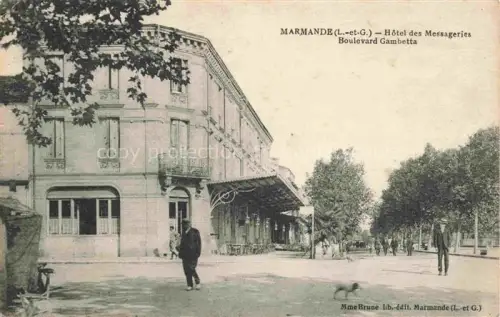 AK / Ansichtskarte MARMANDE 47 Lot-et-Garonne Hôtel des Messageries Boulevard Gambetta
