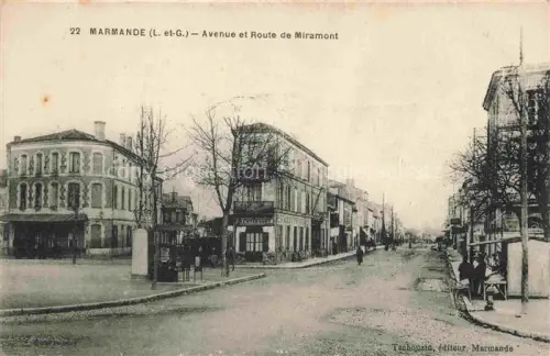 AK / Ansichtskarte MARMANDE 47 Lot-et-Garonne Avenue et Route de Miramont