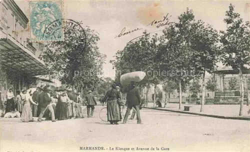 AK / Ansichtskarte MARMANDE 47 Lot-et-Garonne Le Kiosque Avenue de la Gare