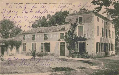AK / Ansichtskarte Loupillon Lannes NERAC 47 Lot-et-Garonne Résidence de M. Fallières Président de la République