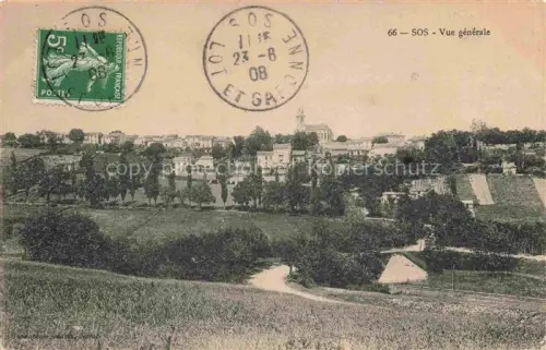 AK / Ansichtskarte Sos NERAC 47 Lot-et-Garonne Vue générale