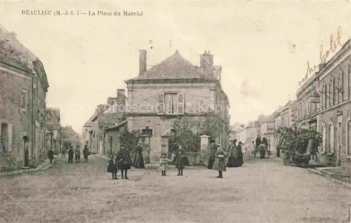 AK / Ansichtskarte Beaulieu-sur-Layon ANGERS 49 Maine-et-Loire Place du Marché
