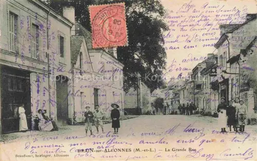 AK / Ansichtskarte Brain-sur-Allonnes Saumur 49 Maine-et-Loire Grande Rue