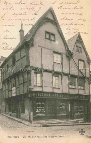 AK / Ansichtskarte BOURGES 18 Cher Maison natale de Jacques Coeur