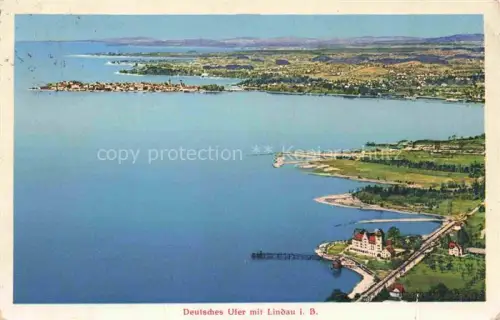 AK / Ansichtskarte LINDAU  Bodensee Bayern Fliegeraufnahme