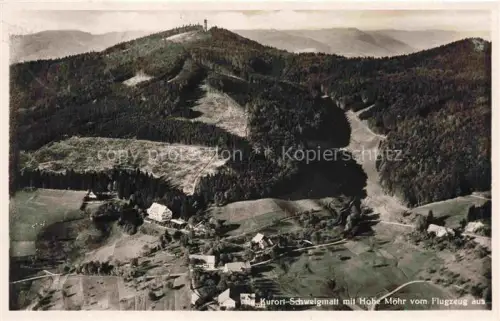 AK / Ansichtskarte Schweigmatt Schopfheim BW Fliegeraufnahme mit Hohe Moehr