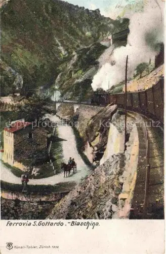 AK / Ansichtskarte Biaschina Cavagnago Leventina TI Ferrovia San Gottardo Biaschina