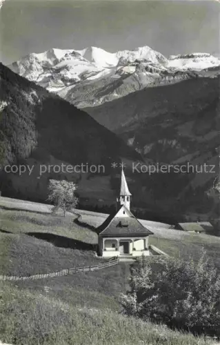 AK / Ansichtskarte Kiental BE Kapelle mit Bluemlisalp
