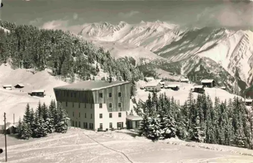 AK / Ansichtskarte Greicheralp Riederalp Raron VS Sporthotel Alpenrose mit Blinnenhorn