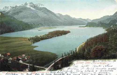 AK / Ansichtskarte Silser-See Silsersee Maloja GR und Piz La Margna