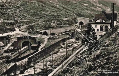 AK / Ansichtskarte Goeschenen Goeschenen UR Gotthard und Schoellenen Bahn