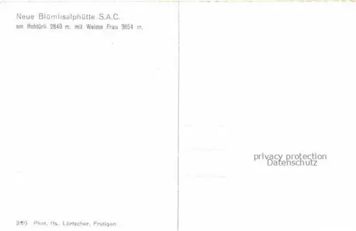 AK / Ansichtskarte Neue Bluemlisalphuette 2840 Kandersteg BE am Hohtuerli mit Weisse Frau