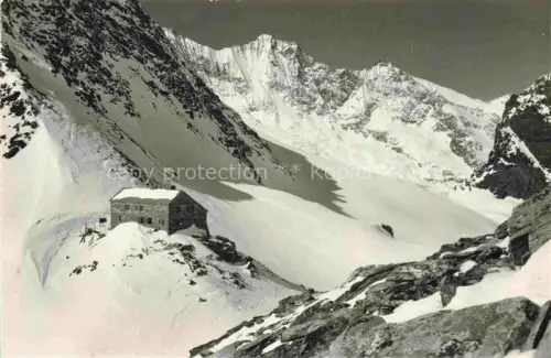 AK / Ansichtskarte Saas-Fee VISP VS Britanniahuette mit Mischabel