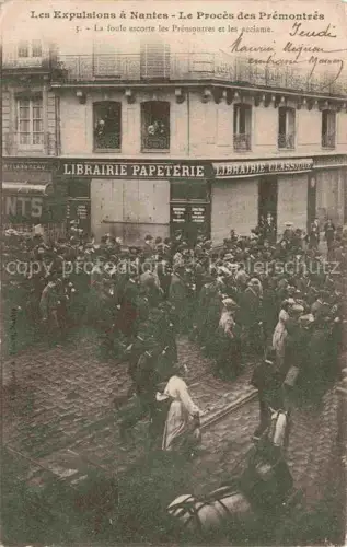 AK / Ansichtskarte NANTES 44 Loire-Atlantique Les Expulsions à Nantes Procès des Prémontrés