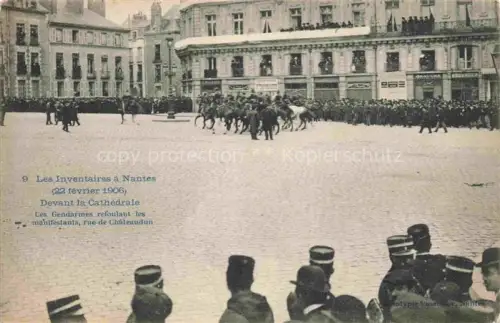 AK / Ansichtskarte NANTES 44 Loire-Atlantique Les Inventaires à Nantes 22 février 1906 devant la cathédrale