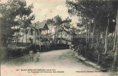 AK / Ansichtskarte Saint-Brevin-l Ocean Loire Atlantique Tournant de l'Avenue des Chalets