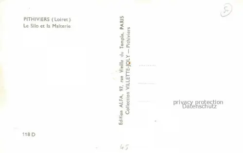AK / Ansichtskarte Pithiviers-en-Gatinais 45 Loiret Le Silo et la Malterie vue aérienne