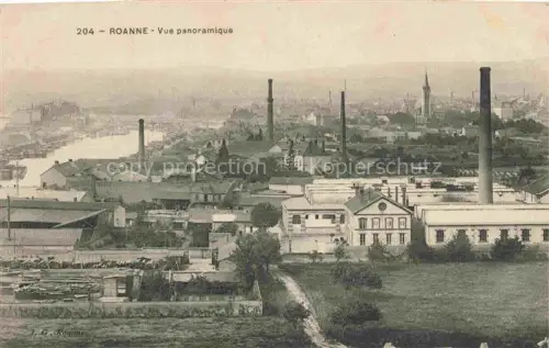 AK / Ansichtskarte ROANNE 42 Loire Vue panoramique Industrie Usines vue aérienne