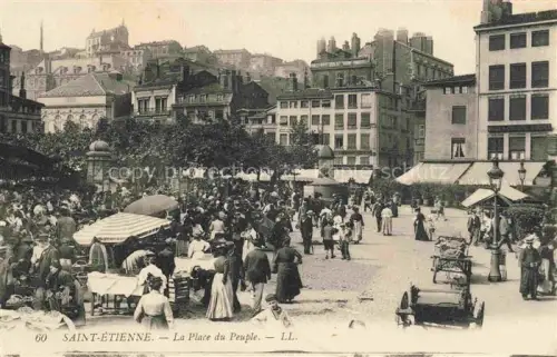 AK / Ansichtskarte SAINT-ETIENNE  ST-ETIENNE 42 Loire La Place du Peuple