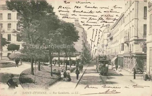 AK / Ansichtskarte SAINT-ETIENNE  ST-ETIENNE 42 Loire Rue Gambetta Tram