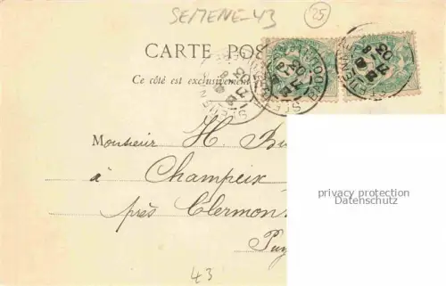 AK / Ansichtskarte Semene La Seauve-sur-Semene Yssingeaux 43 Haute-Loire Aux bords de la rivière
