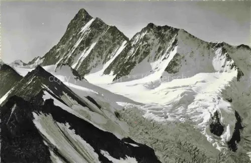 AK / Ansichtskarte Finsteraarhorn 4274m BE mit Agassizhorn