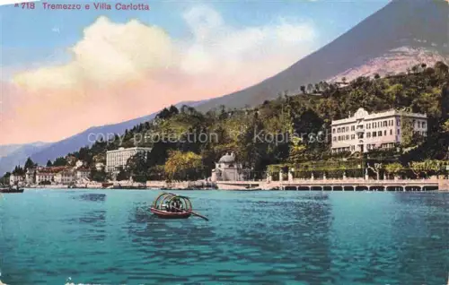 AK / Ansichtskarte Tremezzo Lago di Como Lombardia IT e Villa Carlotta