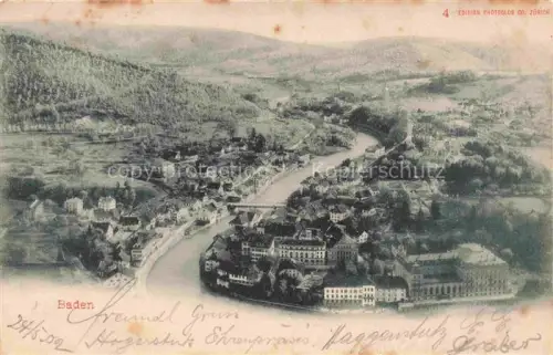AK / Ansichtskarte BADEN  AG (Schweiz) Panorama