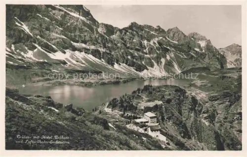 AK / Ansichtskarte Truebsee Engelberg OW mit Luftseilbahn Endstation