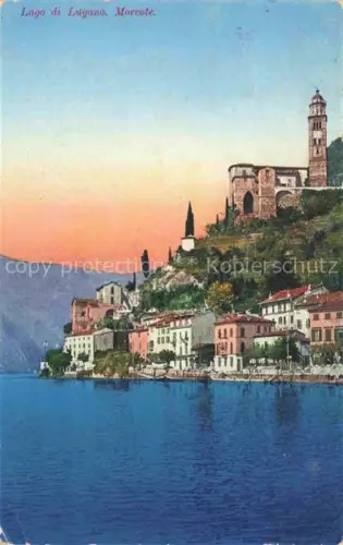 AK / Ansichtskarte Morcote Lago di Lugano TI Teilansicht