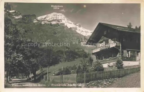 AK / Ansichtskarte Loeche-les-Bains VS Promenade des Echelles