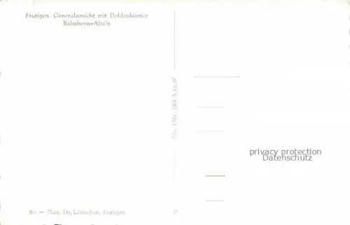 AK / Ansichtskarte Frutigen BE Panorama mit Doldenhoerner Balmhorn Altels